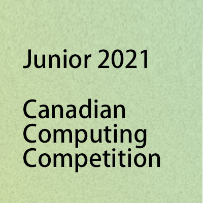 Canadian Computing Competition Junior 2021 Problems and Answers