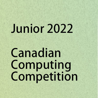 Canadian Computing Competition Junior 2022 Problems and Answers